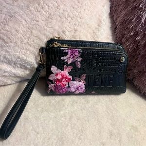 Steve Madden embossed Wristlet Double Pouch